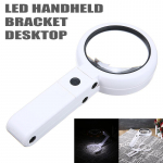 5/11X suurendusklaas 8 LED-valgusega kokkupandava luubiga LED laualaua alus, k&auml;eshoitav kaasaskantav suurendusklaasi luup