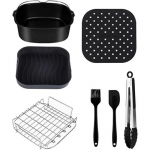 &Otilde;hkfrit&uuml;&uuml;ri tarvikud 9-tollised (22cm l&auml;bim&otilde;&otilde;t) 7-osaline k&uuml;psetuskomplekt, mis &uuml;hildub Philipsi &otilde;hkfrit&uuml;&uuml;riga Xxl HD9630, HD9650