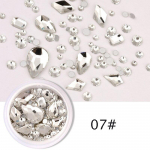 1 kast V&auml;rvilised kivikivid K&uuml;&uuml;nekaunistused 3D v&otilde;lusid L&auml;ikiv kristall akr&uuml;&uuml;lkivid Glitter AB lame seljaosa DIY k&uuml;&uuml;netarvikud