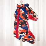 Talvine soojendusega koerajope Lemmikloomakoerte kost&uuml;&uuml;mide kutsika kerge nelja jalaga kapuutsiga mantel riided kaisukarule Big Combinaison suusale L-14