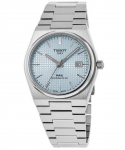 Tissot PRX T-Classic Powermatic 80, j&auml;&auml;sinine sihverplaadiga automaatne T137.407.11.351.00 100M meeste k&auml;ekell