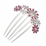 Mood Crystal Flower Juuksen&otilde;el Metallist juukseklambrid Kammn&otilde;el naistele Naiste Juukseklambrid Juuksekammid Juuksetarvikud Stiilit&ouml;&ouml;riist