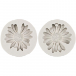 2 tk / komplekt Daisy lillevormi silikoonvorm Sugar Craft kommide &scaron;okolaadivormi jaoks puhas