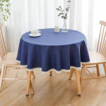 &Uuml;hev&auml;rviline &uuml;mmargune laudlina pitsist puuvillasest linasest laudlinast pulmade s&ouml;&ouml;gilaua teelaua kate Round Diameter 120cm