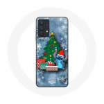 &Uuml;mbris Samsung Galaxy A32 5G Merry Christmas Stitch Snow jaoks