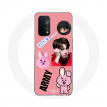 &Uuml;mbris Oppo A74 5G BTS Bangtan Boy BT21 Cooky Jungkook ARMY jaoks
