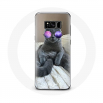 &Uuml;mbris lillade prillidega Samsung Galaxy S8 Cat jaoks