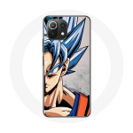 Coque pour Xiaomi Mi 11 Lite Anime Dragon Ball Goku Cheveux bleu