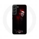 Musta taustaga &uuml;mbris Samsung Galaxy S21 FE Luciferi seeria jaoks