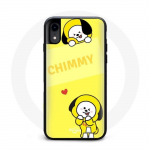 Coque pour Iphone XS BTS Bangtan BT21 Chimmy Jimin Fond Jaune