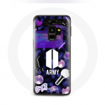 &Uuml;mbris Samsung Galaxy S9 Bangtan Sonyeondan BTS Logo Army Bomb Lightstick jaoks