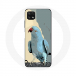 &Uuml;mbris Samsung Galaxy A22 5G Parakeets Parrots Blue jaoks