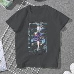 Jaapani Genshin Impact Kawaii Amber Kamisito Ayaka T-s&auml;rk Vintage Otaku Unisex graafilised T-s&auml;rgid Suvine t&auml;navamood Unisex T-s&auml;rk L