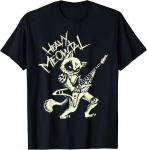 Heavy Meowtal Cats Cats Playing Guitar Gothic Unisex T-s&auml;rk S