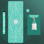 Looduslikust kummist tr&uuml;kitud sametpinnaga joogamatt &otilde;huke libisemisvastane kaasaskantav higi neelav kokkupandav p&otilde;randar&auml;tik Fitnessi pestav p&otilde;randamatt 183cmX68cmX1.5mm