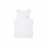Nike Logo Tr&uuml;kk &Uuml;hev&auml;rviline &Uuml;mmargune Kaelus Varrukateta Tanktop Meeste Topid Valge AR6070-100 XL