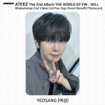 ATEEZ THE WORLD EP.FIN WILL Mokketshopi 2. videok&otilde;ne s&uuml;ndmuse fotokaart Yeosang