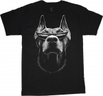Doberman Tee Gangster Bad Ass Dog W Shades Dawg 101015 Unisex T-s&auml;rk S