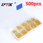 500 tk. K&otilde;rge s&uuml;sinikusisaldusega terasest &otilde;ngekonksude komplekt - Karpkala &otilde;ngekonks pehmele ussipeibutisele - K&auml;rbsep&uuml;&uuml;gi tarvikud - Suurused 1-10# - Tugev ja vastupidav kuld