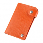 Kaardihoidja Siledast kunstnahast p&ouml;&ouml;rlevad taskud Suure mahutavusega nuppude sulgemine ID-kaardid Krediitkaardid Piletikorraldaja must