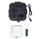 Elektriline friikartul 2,5L 1000W Reguleeritava temperatuuriga ruudukujuline roostevabast terasest elektriline F EU Plug 220V