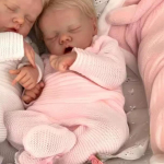 48 cm kogu keha silikoonist viny Meadow Bebe Reborn Girl juurtega juustega K&auml;sitsi valmistatud elutruu realistlik reborn nukum&auml;nguasi lastele roosa