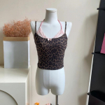 2024. aasta kevadine elegantne prantsuse vest, kontorinaise vabaaja r&otilde;ivad, varrukateta pluus Naiste &otilde;htupidu Y2k Crop Korea mood S pruun