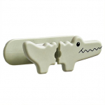 Traatjuhtme organiseerija hoidik Punch Tasuta krokodillikujuline juhtmehoidja andmete mobiiltelefoni kaabliklamber K&ouml;&ouml;k Kontor Kodu USB-kaabli haldust&ouml;&ouml;riist roheline