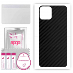 apgo Protective Skin Sticker for the back compatible with Blackview Oscal C20 Pro, Wrap Film, Foil, Vinyl - Pattern Carbon Black