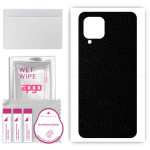 apgo Protective Skin Sticker for the back compatible with Samsung Galaxy M22, Wrap Film, Foil, Vinyl - Pattern Matte Black