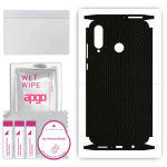 apgo Protective Skin Sticker for the back+sides compatible with Huawei P30 lite New Edition, Full Wrap Film, Foil, Vinyl - Pattern Matrix