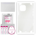 apgo Protective Skin Sticker for the back+sides compatible with Apple iPhone 13 mini, Full Wrap Film, Foil, Vinyl - Pattern Matte Transparent