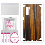apgo Protective Skin Sticker for the back+sides compatible with Oppo Reno3, Full Wrap Film, Foil, Vinyl - Pattern Tigerwood