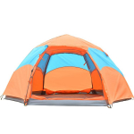 Kuusnurkne automaatne matkatelk 3-4 inimesele kahekihiline vihmakindel matkatelk 240*240*140cm