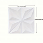 1/5/10 tk 35 * 35 cm lae katus Isekleepuv soe magamistuba 3D kolmem&otilde;&otilde;tmeline sein, mis on kinnitatud taustaseina k&uuml;lge 1pcs 35*35 valge