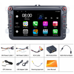 REAKOSOUND Autoraadio VW PASSAT/GOLF/SEAT/POLO jaoks Android 8  Auto Android Player Support Mirror Link WIFI GPS tahavaate auto Bluetooth FM vastuv&otilde;tja 2+64 must