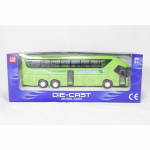 1/50 Die-Cast City reisibussi roheline v&auml;rv tagasit&otilde;mmatav helivalgus 1/50-Size:21*4.5*6cm roheline