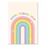 Taani Pastellplakat Esteetiline V&auml;rviline L&otilde;uendimaal Vikerkaar Lilla Roheline S&uuml;da Liblikas Lill Seinakunsti Tr&uuml;kk Magamistoa Sisustus 21x30cm No Framed