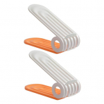 2 tk Kingariiul Kahekihiline jalan&otilde;ude hoiuriiul Ruumi kokkuhoid Reguleeritava k&otilde;rgusega libisemiskindel kingakorter koduvarustus 2pcs hall