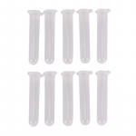 10 tk 10 ml mikrotsentrifuugi tuubi viaal l&auml;bipaistvast plastikust viaalidest mahuti lukuga kork