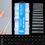 240tk/karp Eriti pikad kunstk&uuml;&uuml;ned Balleriin Prantsuse kirstuk&uuml;&uuml;ned, vajutada k&uuml;&uuml;ntele T&auml;iskattega l&auml;bipaistvad geelotsikud Kapsel v&otilde;ltsotsikud