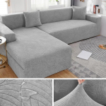 Veekindlad žakaarmustriga diivanikatted Elastsed nurga 1/2/3/4-kohalised &uuml;hev&auml;rvilised diivanikatted L-kujulise diivani kaitsekatted 3 SEAT (190-230CM)