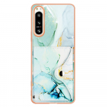 IMD v&auml;rviline marmorist kaardihoidja pesa kaanega telefoni&uuml;mbris telefonile Sony Xperia 5 IV,10 IV,1 IV,LG Velvet,Nokia C31,C12,G21/G11,G20/G10,Google Pixel 8a,6a,7a... Google Pixel 9 Pro XL valge