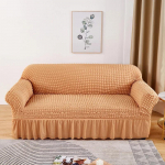Seersuckeri diivanikate Elastne diivani kate reguleeritav diivani kate M&ouml;&ouml;blikaitse elutoa magamistoaga kontori jaoks Medium(145-185cm)1pc