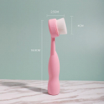 ABS n&auml;opuhastushari s&uuml;gavpuhastav mustpeade pooride kooriv n&auml;omassaažihari kaasaskantavad n&auml;onahapesuvahendid roosa