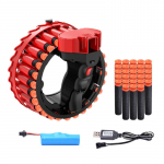 Elektriline m&auml;ngup&uuml;stol, pehme kuul, nooleheitja k&auml;e l&ouml;&ouml;klaine, lahingum&auml;ngup&uuml;stoli tulistamism&auml;nguasi algab edasi. 28 pehmet palli noorte turvalisuse kinkem&auml;nguasja jaoks 20*15.4*20.3cm must/punane