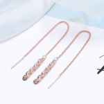 S925 Sterling Silver Phoenix Tail Super Long Tutt K&otilde;rvar&otilde;ngad Naiste Gold Rose Gold K&otilde;rvar&otilde;ngad K&otilde;rvar&otilde;ngad 925