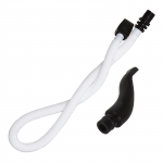 Plastikust meloodika huulik, 57cm 22.44in pikk painduv toru koos huulikuga, varuosad meloodikale, suupillile