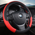 Nahast universaalne auto roolikate 37CM-38CM autostiiliga sportauto roolikatted