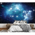 Galaxy Starry seinatapeet Eemaldatav t&auml;histaeva seina kleebis Moodne elutoa magamistoa kodukaunistuse tapeet 200 cm(W) x 140 cm(H)